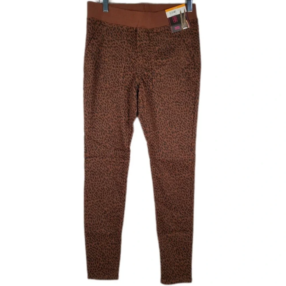 No Boundaries- Brown Leopard Print Leggings (M) NWT
